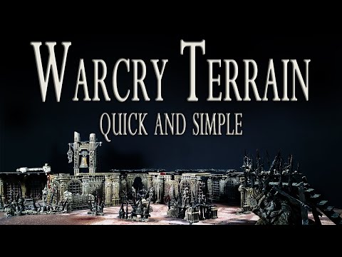 Warcry terrain. Painting the terrain from the Warhammer Warcry starter set