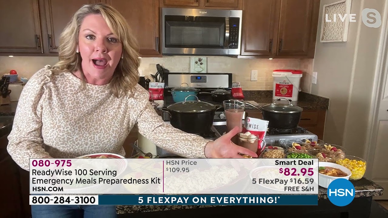 ReadyWise 100 Serving Emergency Meals Preparedness Kit A...