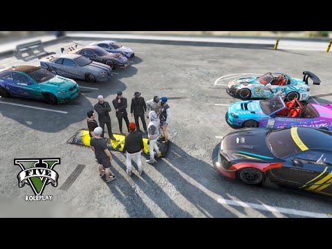 ACARA CAR MEET MOBIL MOBIL MODIFIKASI TERBESAR DI KOTA !! GTA V ROLEPLAY