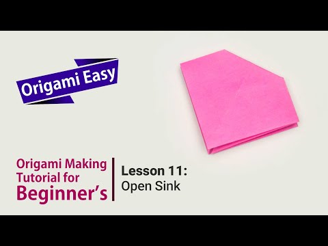 Origami Basics Lesson 1 Folding mountains and valleys