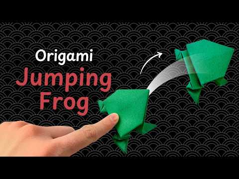 Origami Jumping Frog Tutorial 🐸 Step-by-Step Instructions
