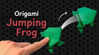 Origami Jumping Frog Tutorial 🐸 Step-by-Step Instructions