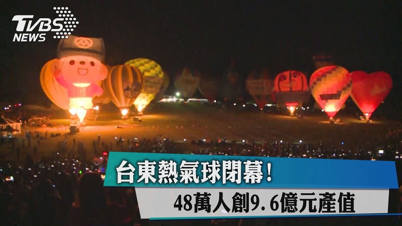 台東熱氣球閉幕！　48萬人創9.6億元產值