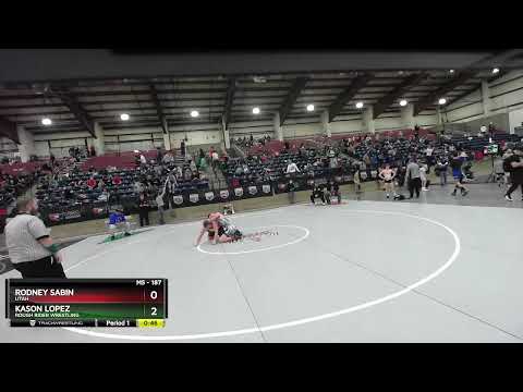 187 Lbs Quarterfinal - Kason Lopez, Rough Rider Wrestling Vs Rodney Sabin, Utah 044a