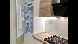 Современная угловая белая кухня с подсветкой Проект 90 фото 5