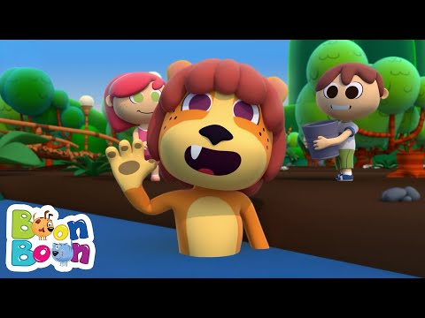 🦁🎶 Leul Puf - Cântece cu Animale pentru Copii | BoonBoon 🌈💕