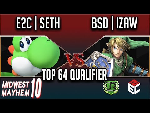 Midwest Mayhem 10 TOP 64 QUALIFIER - E2C | Seth (Yoshi) vs BSD | Izaw (Link)