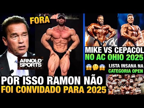 ARNOLD NÃO QUIS RAMON DINO EM OHIO? MIKE FOI CONVIDADO MAS RAMON, URS E BREON ESTÃO FORA E MAIS