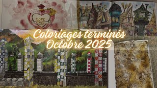 Coloriages terminés Octobre 2025 - Finished Pages