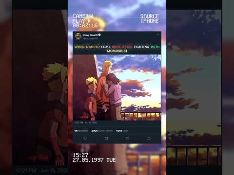 When Naruto Comes after defeat Momoshiki...🥺