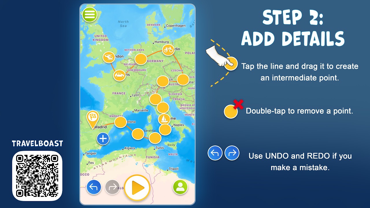 TravelBoast Tutorial - Step 2: Add details