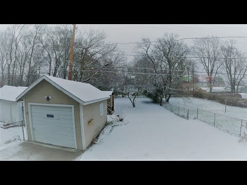 First snow 2021 Royal Oak MI