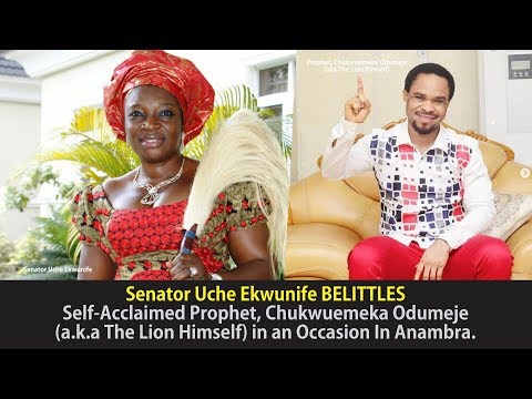 Senator Uche Ekwunife BELITTLES Self-Acclaimed Prophet, Odumeje In An Occasion In Anambra