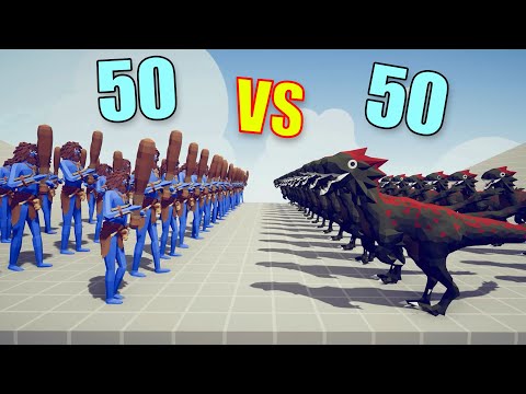 50 RAPTORS vs 50 EVERY UNITS | Totally Accurate Battle Simulator - TABS
