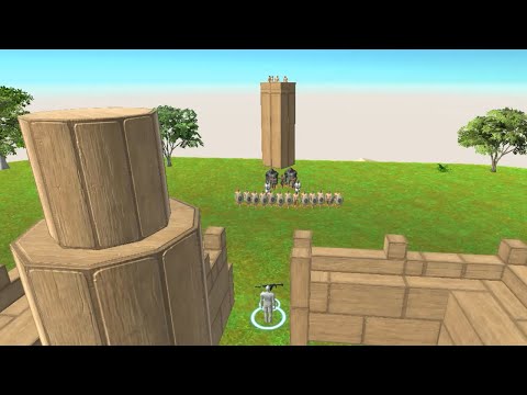 FPV Avatar VS Ancient Humans Army Tower Defense | Epic ARBS | Animal Revolt Battle Simulator