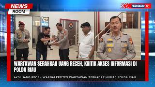 Aksi Uang Receh Warnai Protes Wartawan terhadap Humas Polda Riau