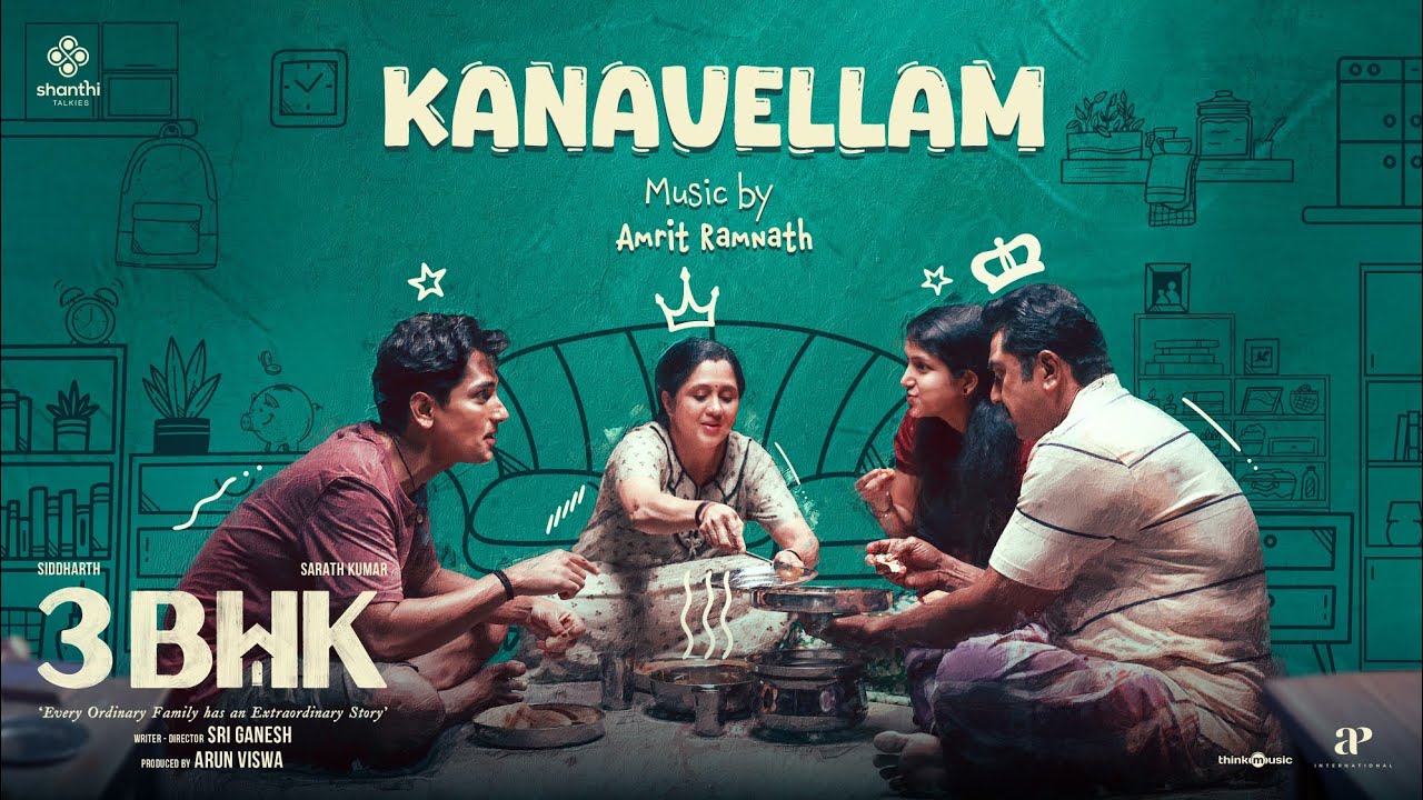 Kanavellam Nijamaaga Song Lyrics | 3BHK (2025 | Ananthu, Kalyani Nair