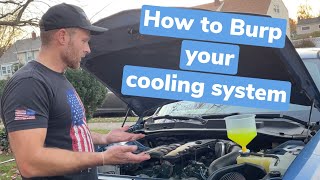 How to “BURP” Bleed Air Out of a Cars Cooling System - Easy DIY process for ALL makes
