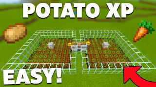 EASY Villager Potato XP Farm In Minecraft Bedrock!(automatic)