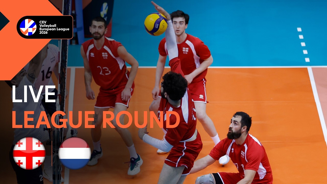 LIVE | Georgia vs. The Netherlands | CEV Volleyball European League 2026 | Men