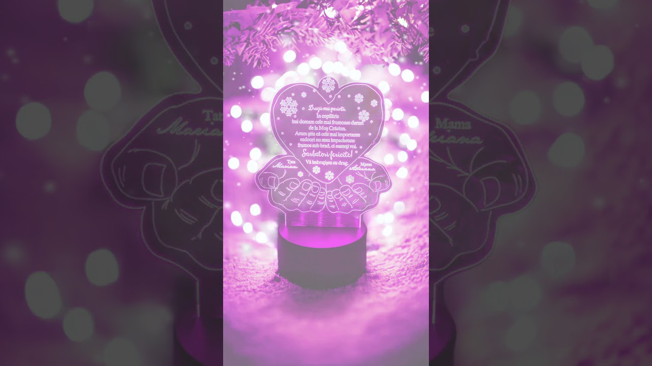 Thumbnail video Cadou personalizat Trofeu LED pentru parinti