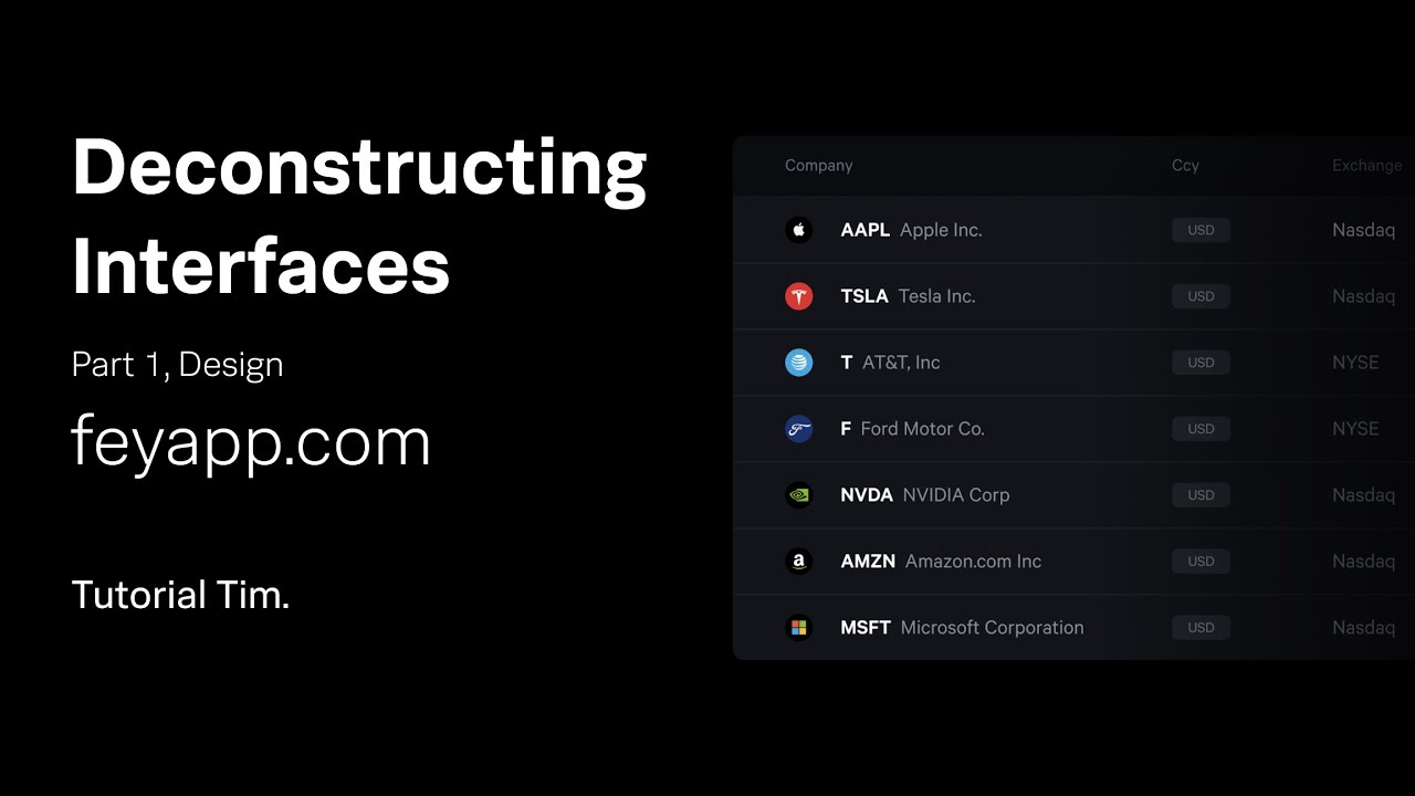 Deconstructing Interfaces: feyapp.com (Part 1, Design) - YouTube