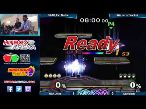 KTAR 14 Melee Singles HBA JFlex (Sheik) vs Gunblade (Ganondorf, Marth) Winner's Semis