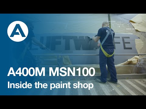 22. How to build an A400M - Inside the paint shop