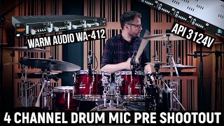Video thumbnail for API 3124V vs Warm Audio WA-412 mic preamp comparison recording Sonor drums by digitaldrumming