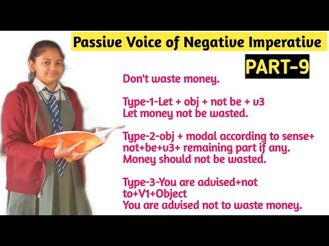 Passive voice of Imperative sentences |Part-9|Passive voice change