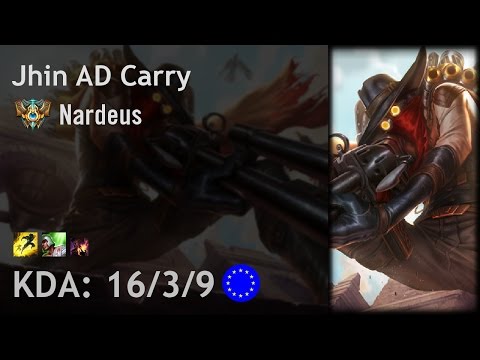 Jhin AD Carry vs Ashe - Nardeus - EUW Challenger Patch 6.23
