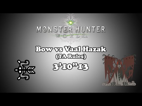 [MHW] Bow vs Vaal Hazak - TA Rules - 3'10'13