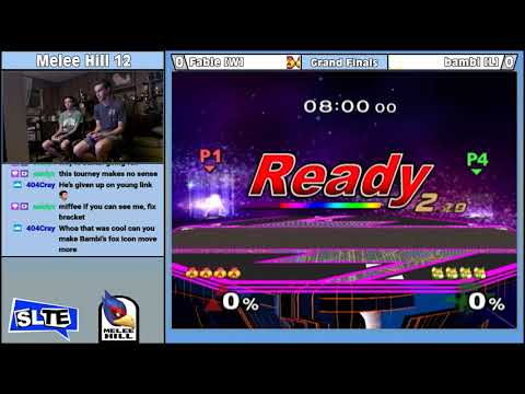 Melee Hill 12: Fable (Sheik) Vs. bambi (Fox, Falco) - Grand Finals