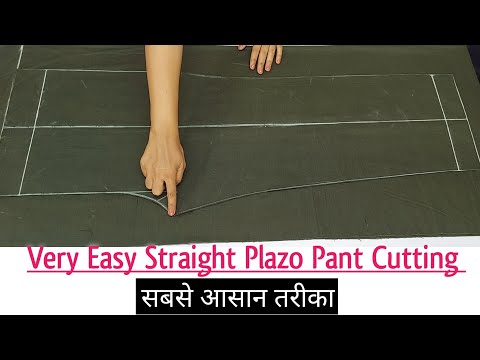 Very Easy Palazzo Pant Cutting and Stitching | Plazo Cutting For Beginners | Straight  Plazo Design