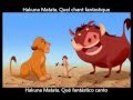 Le Roi Lion - Hakuna Matata (Français + Sub en Español)