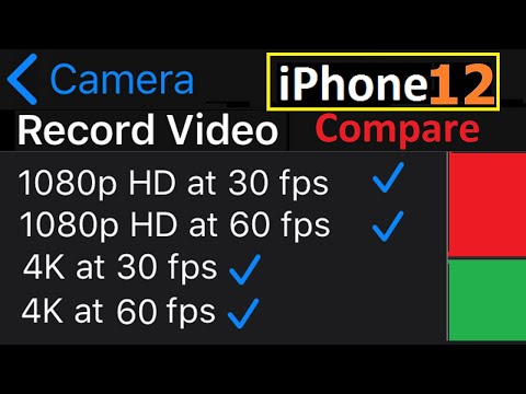 0065 - iPhone 12 - Video - 1080p 30fps vs 1080p 60fps vs 4K 30fps vs 4K 60fps