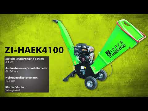 Broyeur de végétaux thermique - moteur 4 temps - 9000W - 420 CC ZIPPER