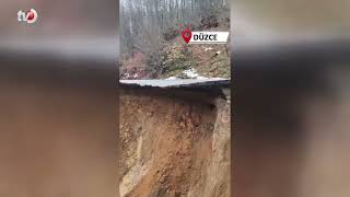 Fındıklı Aksu Köyünde Heyelan