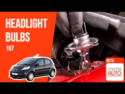 How to replace the headlight bulbs Peugeot 107 💡