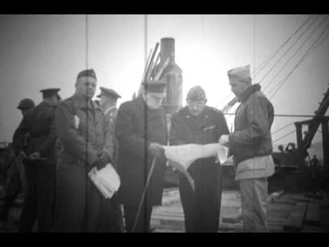 Watch Churchill visiting Cherbourg on YouTube