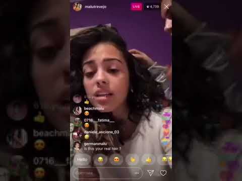 Malu Trevejo Instagram Livestream | 28th-Aug-2018