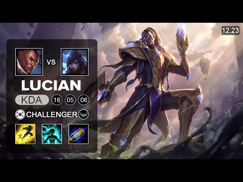 DK Deft Lucian vs Aphelios ADC - KR Challenger - Patch 12.23 Season 12