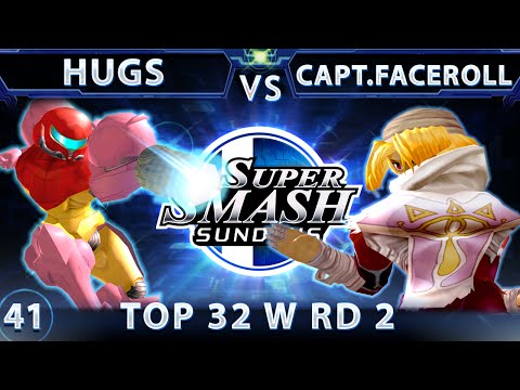SSS 41 - HugS (Samus) Vs. Captain Faceroll (Sheik) SSBM Top 32 Winners Round 2 - Smash Melee
