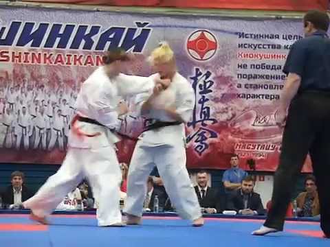 Kyokushin Karate. Final. 65 kg. Grigoreva vs Gulko (red) / Чемпионат России по киокушинкай каратэ