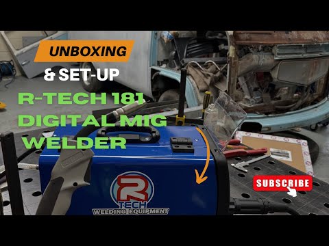R-Tech 181 Digital MIG Welder - Unboxing, Set-Up & First Welds - Real World Thoughts & Burnt fingers