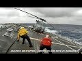 Astonishing Skill Military Helicopter Landing On Ship Deck In Rough Seas