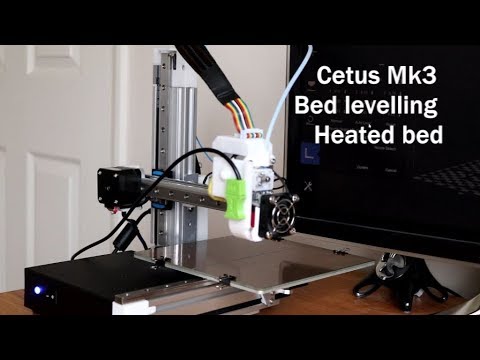 Cetus Mk3 with Bed Levelling and Heated Bed. 3D Printer.