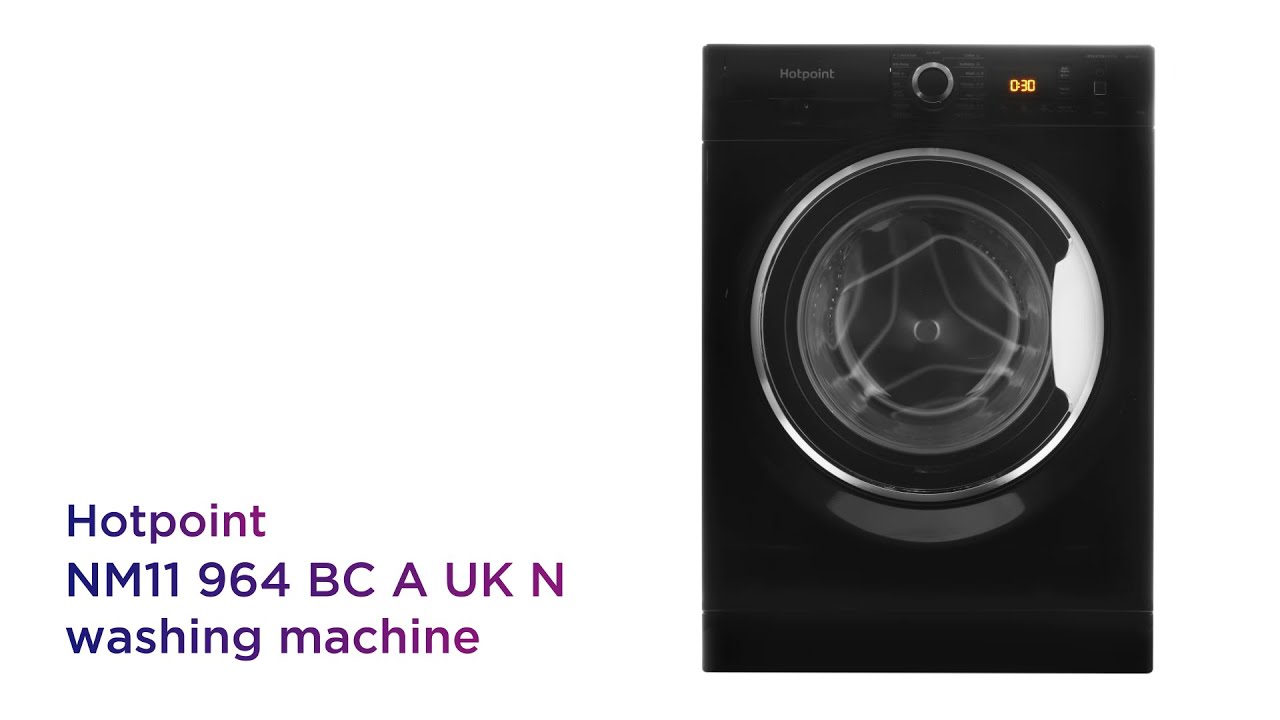 Hotpoint Activecare 9 kg 1600 Spin Washing Machine - Black | Product Overview | Currys PC World