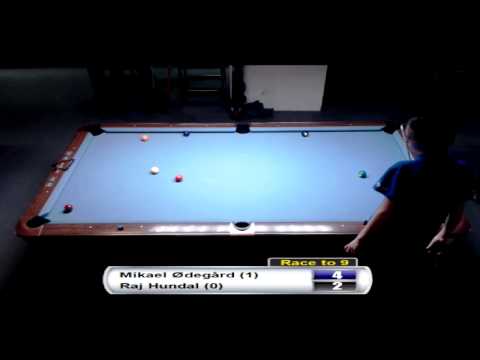 Bergen Open 9-Ball 2013 - Mikael Øgaard VS Raj Hundal