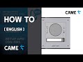 How to install the CAME MTMA/CONNECT 4G intercom plate with APN via SMS and App SetUp